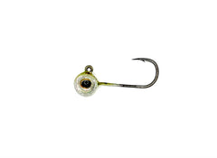 1/16oz Premium Float n Fly Painted Jig Head 5 Pack (Baby Bass Olive Color)